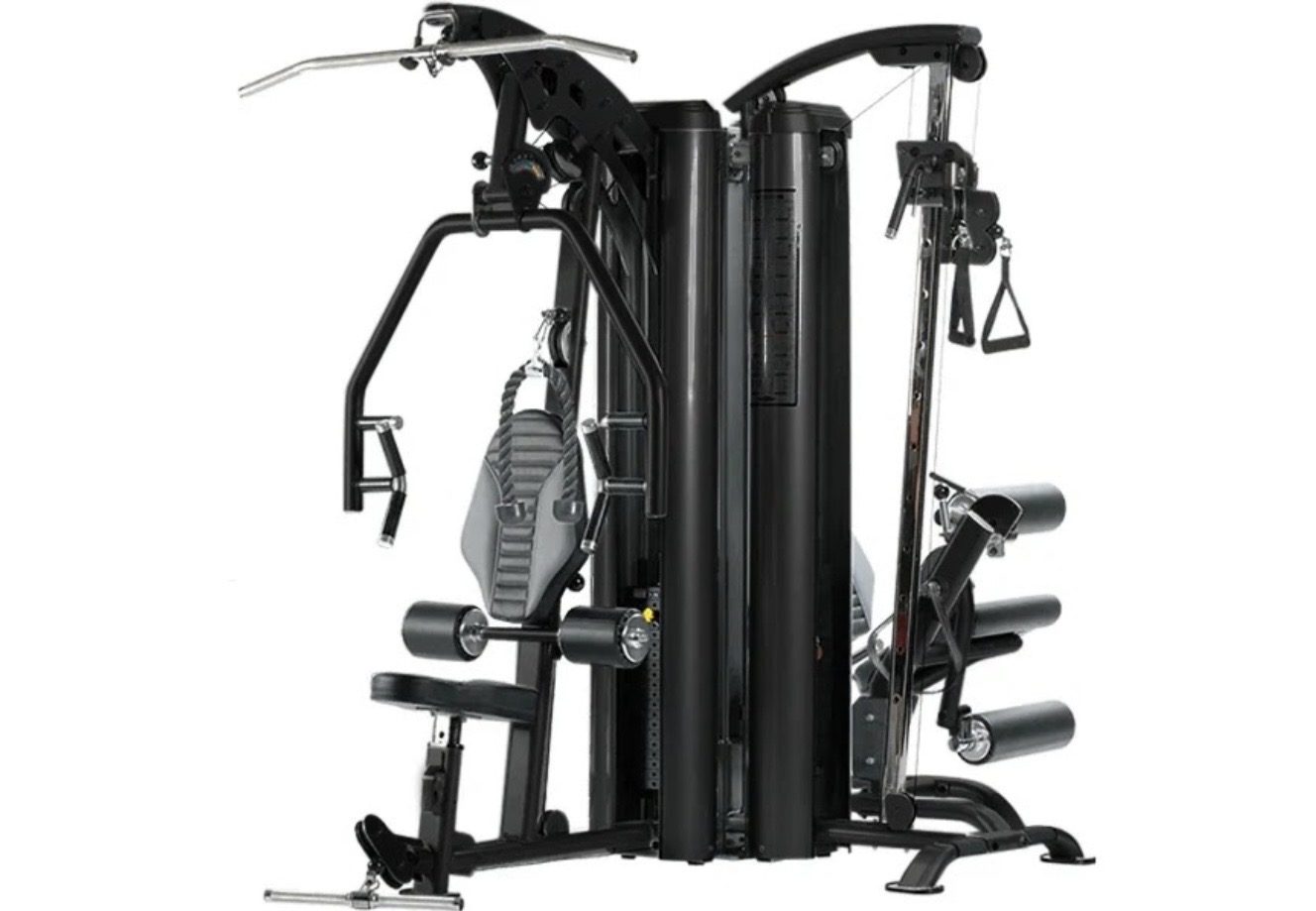TuffStuff Apollo multi-station gym system shown from the opposite side
