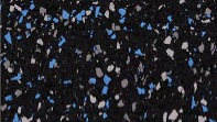 Black and Blue commercial rubber flooring colour
