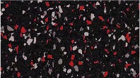 Red, Gray and Black commercial rubber flooring colour