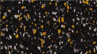 Black and Gold commercial rubber flooring colour