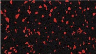 Red Fleck commercial rubber flooring colour