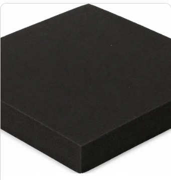 Half inch commercial rolled rubber flooring sample, 12 mm