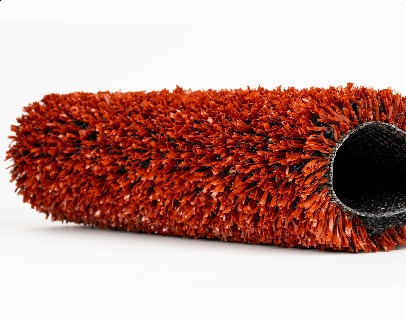 SportBlend Red Clay synthetic turf roll