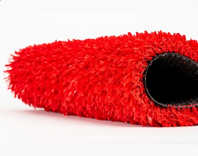 SportBlend Red synthetic turf roll